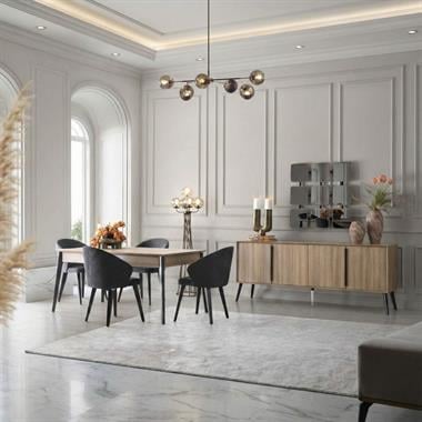 İstinye Ünitesiz Yemek Odası Takımı 6 Sandalyeli