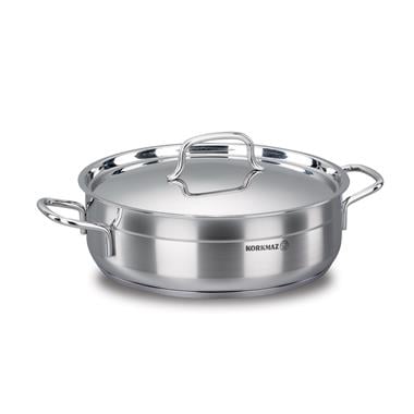 Korkmaz A1030 Alfa 30*10Cm Kısa Tencere 7.0 Lt