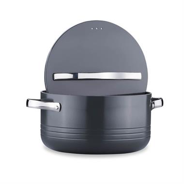 Korkmaz Linea Plus Cosmica 7 Parça Tencere Seti Siyah