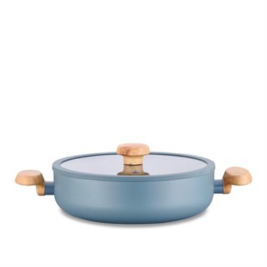 Korkmaz A3838 Mia Sera Minta Kısa Tencere 26x7,5 cm 3,5 L Seramik