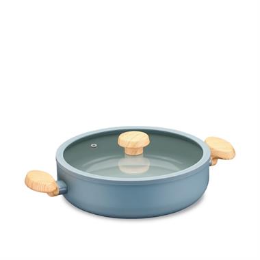 Korkmaz A3838 Mia Sera Minta Kısa Tencere 26x7,5 cm 3,5 L Seramik