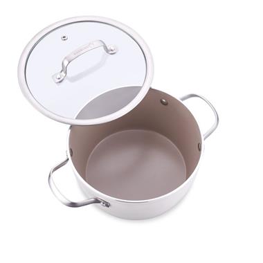 Korkmaz A3855 Nea Sera 20x9,8 cm 3 Litre Seramik Tencere Vanilya