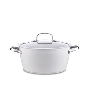 Korkmaz A3855 Nea Sera 20x9,8 cm 3 Litre Seramik Tencere Vanilya