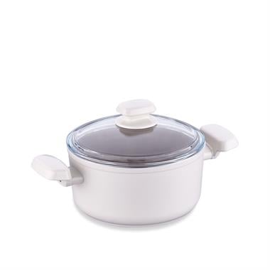 Korkmaz Ornella Sera Vanilya Tencere 20x10,5 cm 3 Litre İndüksiyon Uyumlu