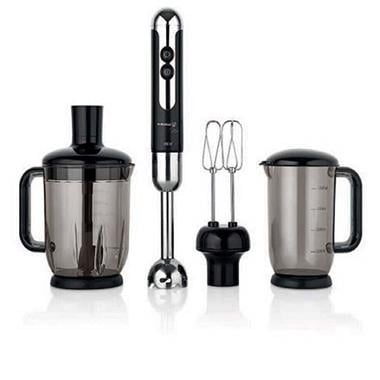Korkmaz A447-12 Mia Mega Blender Set Siyah / Krom