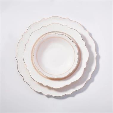 Korkmaz A8270 Eliza Coll. 60 Parça Yuvarlak Yemek Takımı