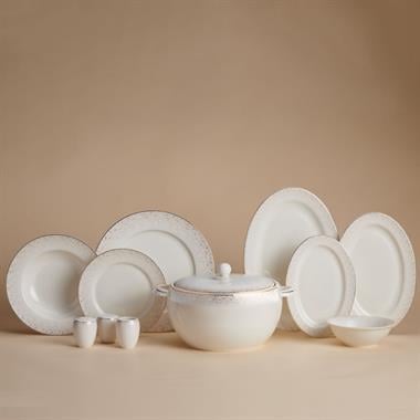 Korkmaz A8364 Perla Coll. 60 Parça Yuvarlak Yemek Takımı