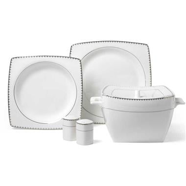 Korkmaz A8427 Bone Selection 60  Parça Kare Yemek Takımı