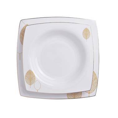 Korkmaz A8456 Bone Sel. 60 Prç. Yemek Takımı (Kare)