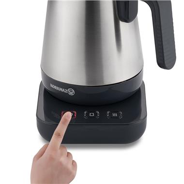 Korkmaz A850-01 Moderna Elektrikli Çaydanlık Gri/Satin