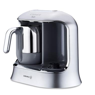 Korkmaz A861-06 Kahvekolik Twin Kahve Makinesi Inox/Krom