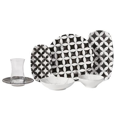 Korkmaz A8744 Doğa Coll.26 Parça Kahvaltı Takımı