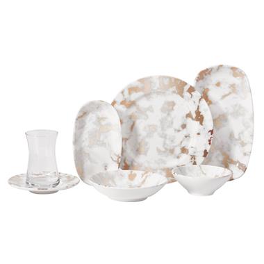 Korkmaz A8745 Doğa Coll.26 Parça Kahvaltı Takımı