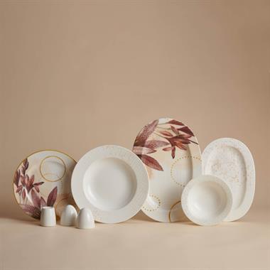 Korkmaz A8866 Vanessa 55 Prç.Yuvarlak Yemek Takımı