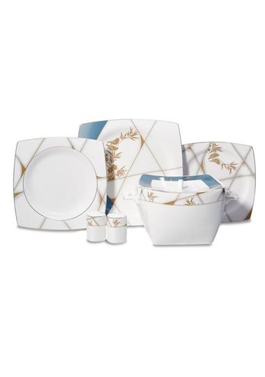 Korkmaz Bone Selection 60 Parça Kare Yemek Takımı