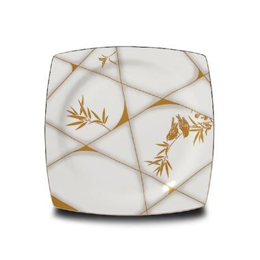 Korkmaz Bone Selection 60 Parça Kare Yemek Takımı