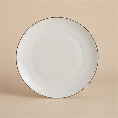 Korkmaz A8186 Lidya Coll. 60 Parça Oval Yuvarlak Yemek Takımı Platin