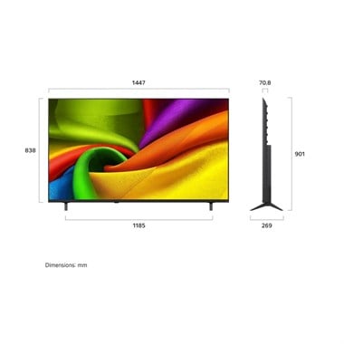 LG 65NU8E0B3LA 65 İnç 165 Ekran 4K Ultra HD webOS Smart LED Televizyon Uydu Alıcılı 60 Hz