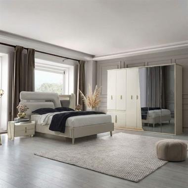 Madrid 6 Kapılı Bazalı Yatak Odası Takımı