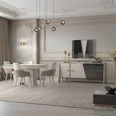 Madrid Ünitesiz Yemek Odası Takımı 6 Sandalyeli