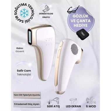 Mieco Sapphire Mor IPL Epilasyon Cihazı Safir Buz Kompresli