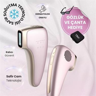 Mieco Sapphire Pembe IPL Epilasyon Cihazı – Ev Tipi Ağrısız Tüy Alma