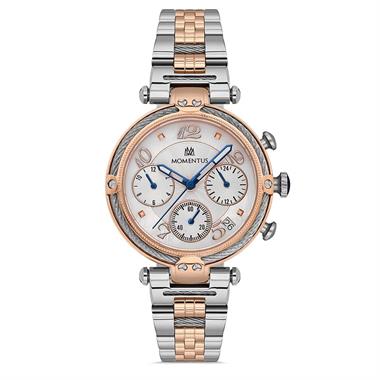 Momentus CS261T-02SR Kadın Kol Saati Çelik Rose Gold 35 mm Şık Tasarım