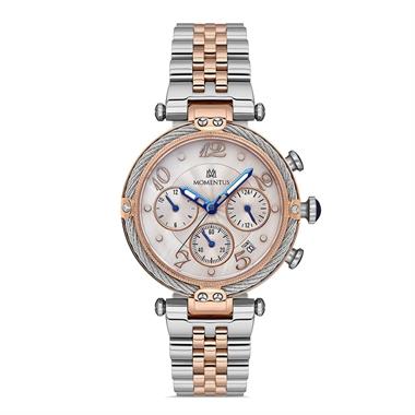 Momentus CS387T-02SR Rose Gold Çelik Kordon Kadın Kol Saati 38 mm