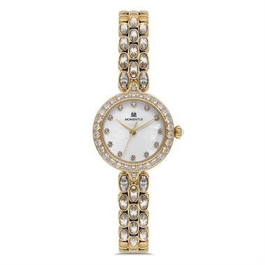 Momentus SS274G-09SG Taşlı Gold Kadın Kol Saati