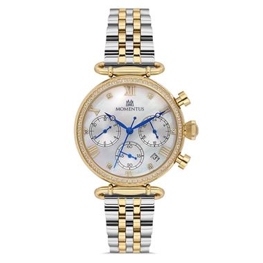 Momentus SS371G-02TG Kadın Kol Saati Çelik-Gold 36 mm Şık Tasarım
