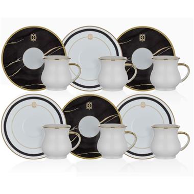 Neva N3251 Marble Plus 6 Kahve Fincan Takımı