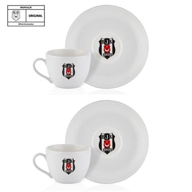 Neva N3426 Beşiktaş Klasik Logo 2li Çay Fincan Takımı