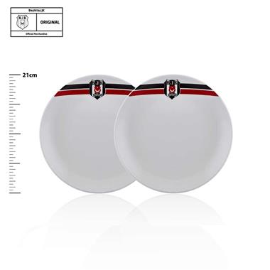 Neva N3431 Beşiktaş Çizgili 2li Pasta Tabağı