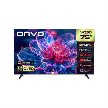ONVO 75VQ90F3UA 75 İnç 4K Ultra HD Frameless QLED Google Smart TV