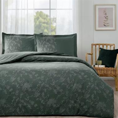Özdilek Barocco Tek Kişilik %100 Pamuk Nevresim Takımı 160x220 cm Yeşil