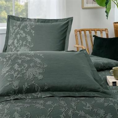 Özdilek Barocco Tek Kişilik %100 Pamuk Nevresim Takımı 160x220 cm Yeşil
