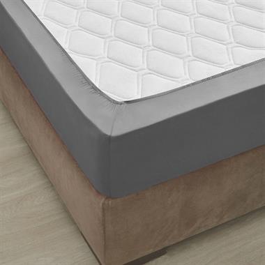 Özdilek Colourist Gümüş Lastikli Çarşaf 160x200 cm Pamuklu Fitted Çarşaf