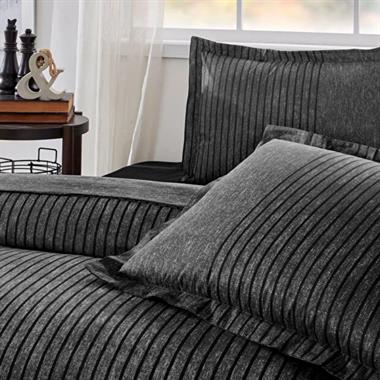 Özdilek Çift Kişilik Pamuklu Fitted Ranforce Nevresim Takımı 220x240 cm Antrasit