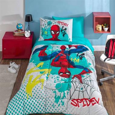 Özdilek Dsny Spidey Hero Tek Kişilik Pamuklu Uyku Seti - Yeşil