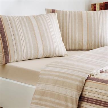 Özdilek Linea Nova Çift Kişilik %100 Pamuk Nevresim Takımı 200x220 cm Krem