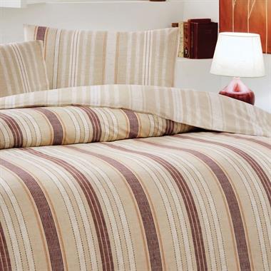 Özdilek Linea Nova Çift Kişilik %100 Pamuk Nevresim Takımı 200x220 cm Krem