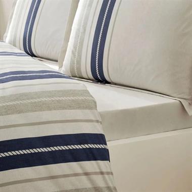 Özdilek Marine Line Ranforce Tek Kişilik Nevresim Takımı 160x220 cm Bej