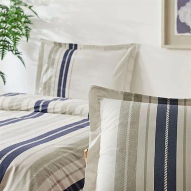 Özdilek Marine Line Ranforce Tek Kişilik Nevresim Takımı 160x220 cm Bej