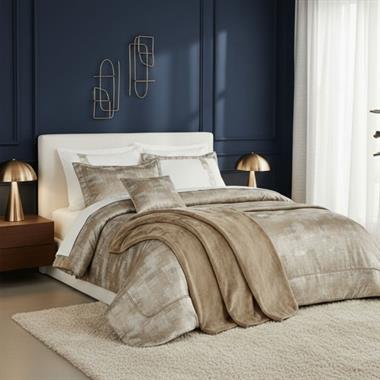 Özdilek Modernes Vizon 11 Parça Çeyiz Seti Yatak Örtüsü Battaniye Nevresim Seti