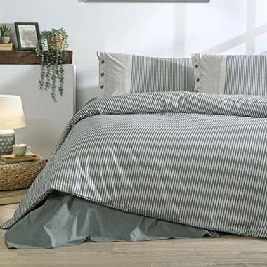 Özdilek Natural Line Ranforce Tek Kişilik Nevresim Takımı 160x220 cm Yeşil