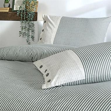 Özdilek Natural Line Ranforce Tek Kişilik Nevresim Takımı 160x220 cm Yeşil