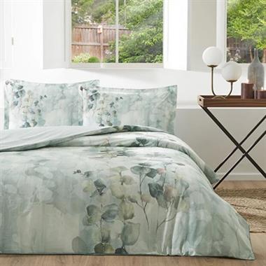 Özdilek Nature Drip Ranforce %100 Pamuk Çift Kişilik Nevresim Takımı 200x220 cm Yeşil