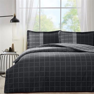 Özdilek Nera Çift Kişilik Pamuklu Fitted Nevresim Takımı Siyah