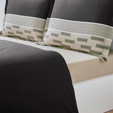 Özdilek Nev.Tak. Rnf Çk Siyah Sculpted %100 Pamuk - Çift Kişilik Nevresim