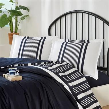 Özdilek Wonder Lacivert Tek Kişilik Pamuklu Nevresim Takımı Lastikli Çarşaflı 160x220